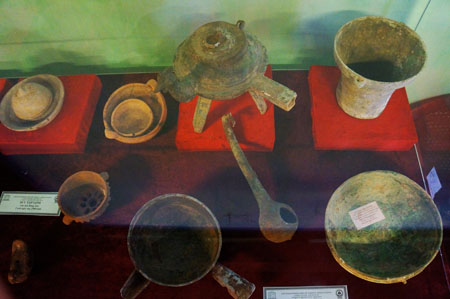 Ancient objects of Dong Son – Sa Huynh – Oc Eo cultures displayed
